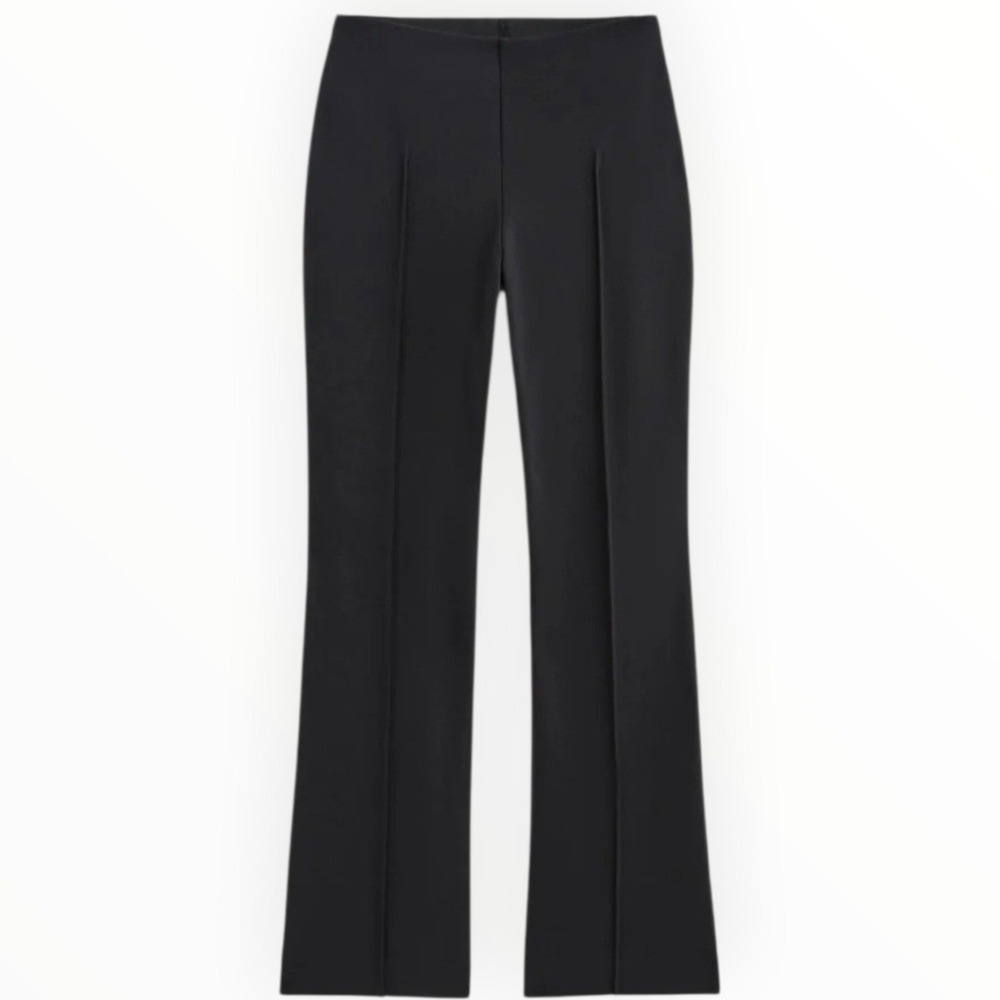 Everlane The Italian Luxe Knit Side-Zip Flare Pants Womens Size L